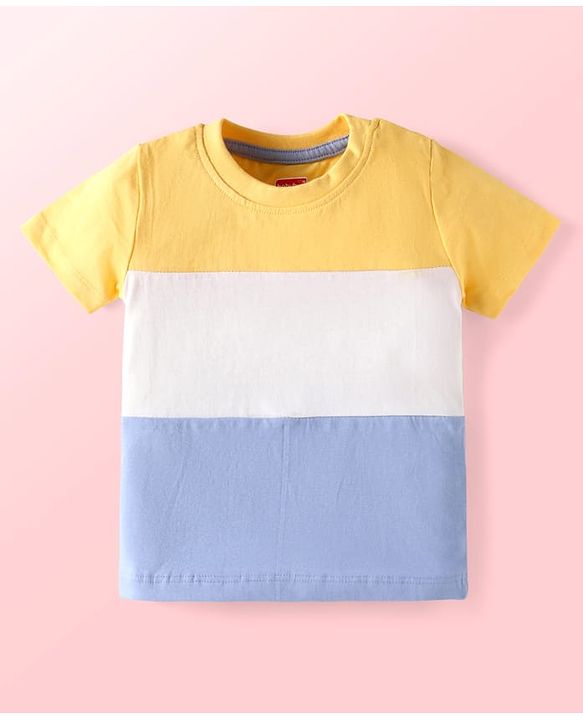 Babyhug Single Jersey Knit Half Sleeves T-Shirts & Shorts With Sando Vests & Shark Print Pack of 6 - Multi Colour
