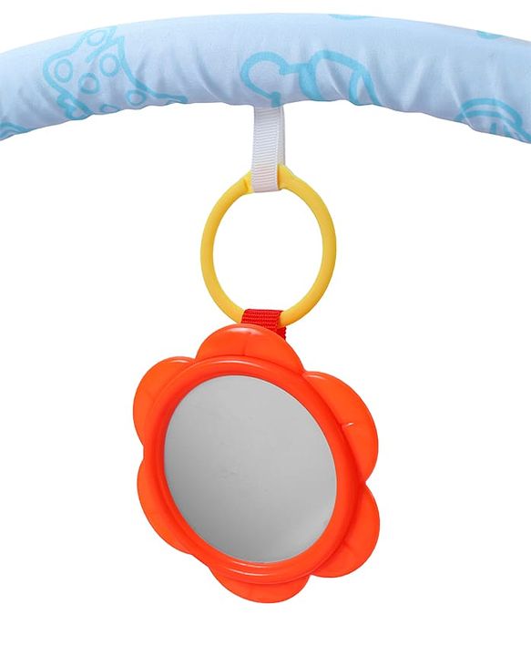 Babyhug Premium Disney Mickey & Friends Musical Baby Play Gym|Piano, Lights, Rattles & Tummy Time Mat | Fitness Rack with Hanging Rattles Interactive Learning Keyboard Piano| BIS Certified