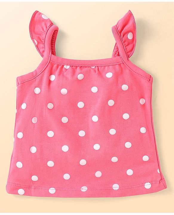 Babyhug Disney Interlock Knit Frill Sleeves Slips With Marie Graphics Pack Of 3 - White Pink
