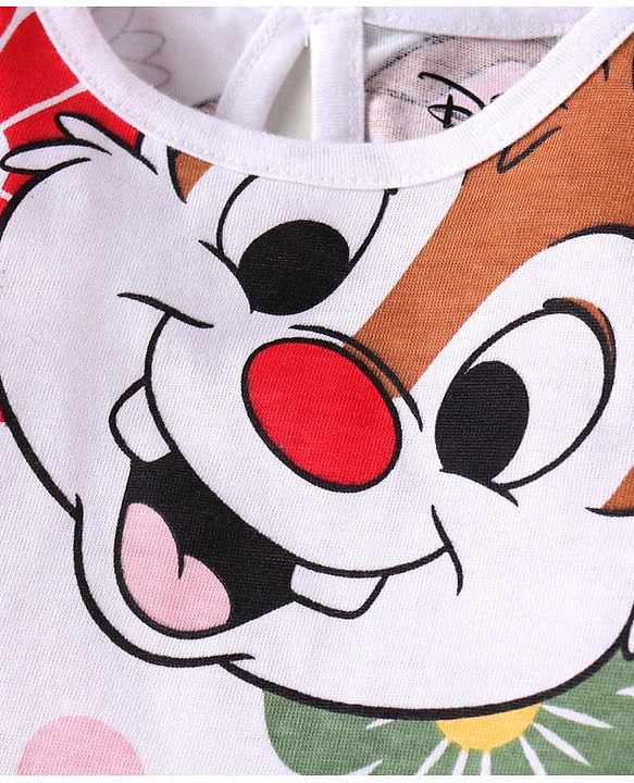 Babyhug Disney Single Jersey Knit Full Sleeves T-Shirts with Chip & Dale Graphics Pack of 3 - Yellow White & Purple
