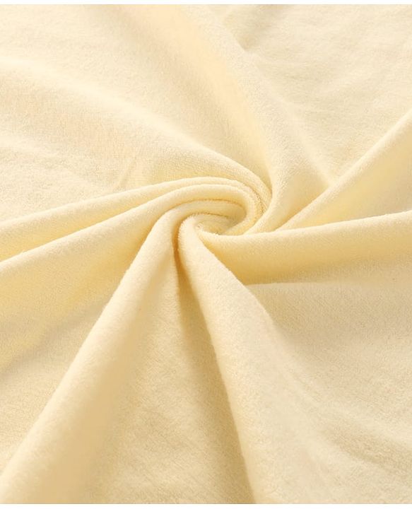 Babyhug Cotton Knit Solid Hooded Wrapper L 76 x B 76 cm - Cream