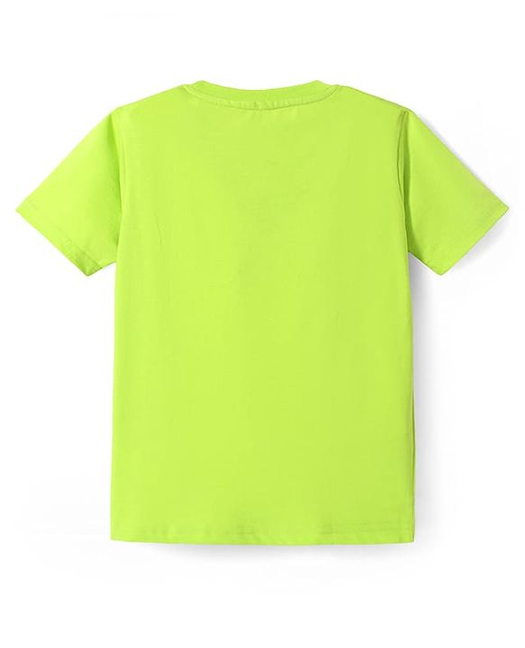 Pine Kids Cotton Knit Half Sleeves T-Shirts with Gamer Theme Text Print Pack Of 5 - Red Yellow & Navy Blue