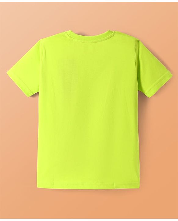 Pine Kids Cotton Knit Half Sleeves T-Shirts with Dino & Text Print Pack Of 5 - White Orange & Purple