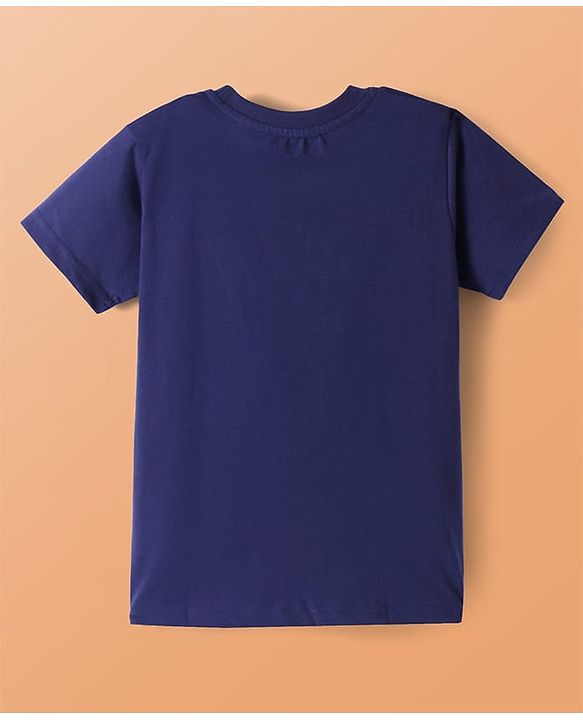 Pine Kids Cotton Knit Half Sleeves T-Shirts with Dino & Text Print Pack Of 5 - White Orange & Purple