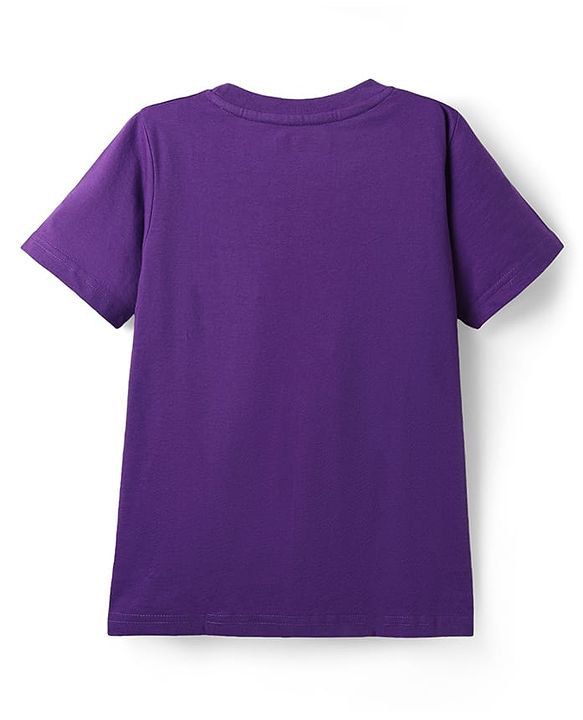 Pine Kids Cotton Knit Half Sleeves T-Shirts With  Race the Waves Text Print Pack of 5 - Red Limegreen & Blue
