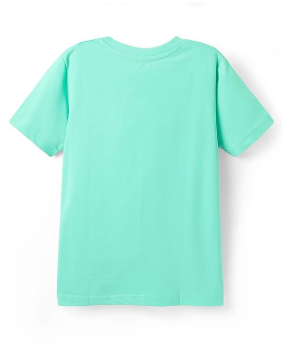 Pine Kids Cotton Knit Half Sleeves T-Shirts With Cool Dude Text Print Pack of 5 - Plum Orange & Light Blue