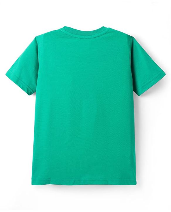 Pine Kids Cotton Knit Half Sleeves T-Shirts With Cool Dude Text Print Pack of 5 - Plum Orange & Light Blue