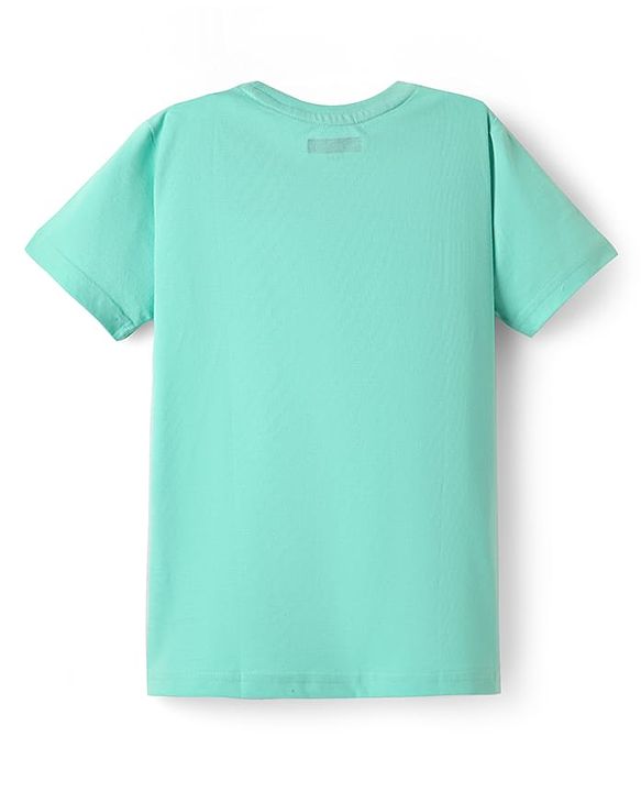 Pine Kids Cotton Knit Half Sleeves T-Shirt with Lets Play Hard Text Print Pack of 5 - Yellow Orange & Red