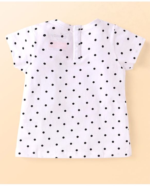 Babyhug Disney Single Jersey Knit Half Sleeves T-Shirts With Minnie Mouse Graphics Pack Of 3 - Red & White