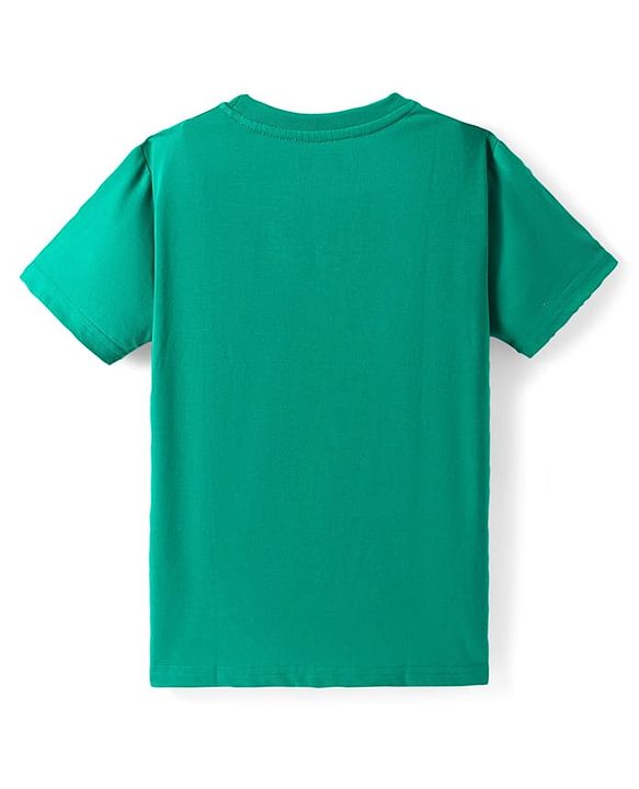 Pine Kids Cotton Knit Half Sleeves T-Shirt with Text Print Pack of 3 - Yellow Navy Blue & Green