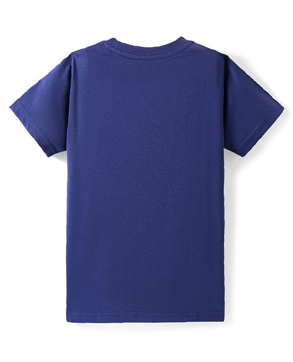 Pine Kids Cotton Knit Half Sleeves T-Shirt with Text Print Pack of 3 - Yellow Navy Blue & Green