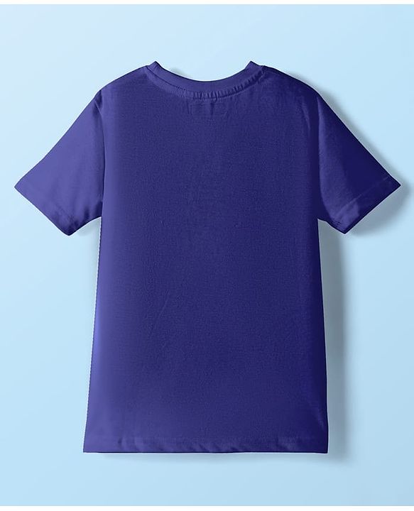 Pine Kids Cotton Knit Half Sleeves T-Shirt with Text Print Pack of 3 - White Blue Black