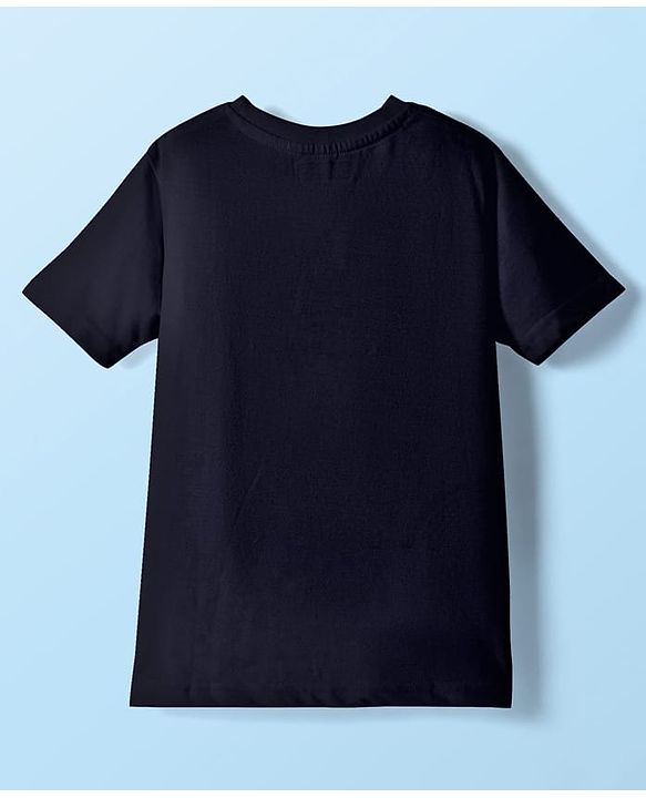 Pine Kids Cotton Knit Half Sleeves T-Shirt with Text Print Pack of 3 - White Blue Black