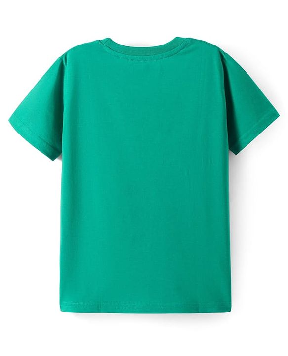Pine Kids Cotton Knit Half Sleeves T-Shirt with Text Print Pack of 3 - Navy Blue & Mint