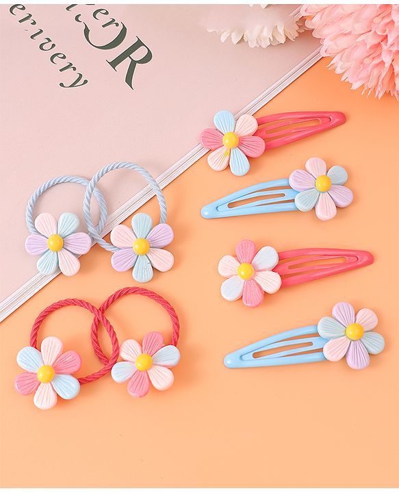 Pine Kids Hair Accessories Combo Sets - Red & Blue