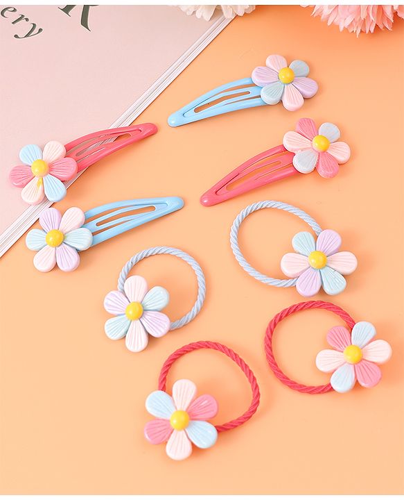 Pine Kids Hair Accessories Combo Sets - Red & Blue