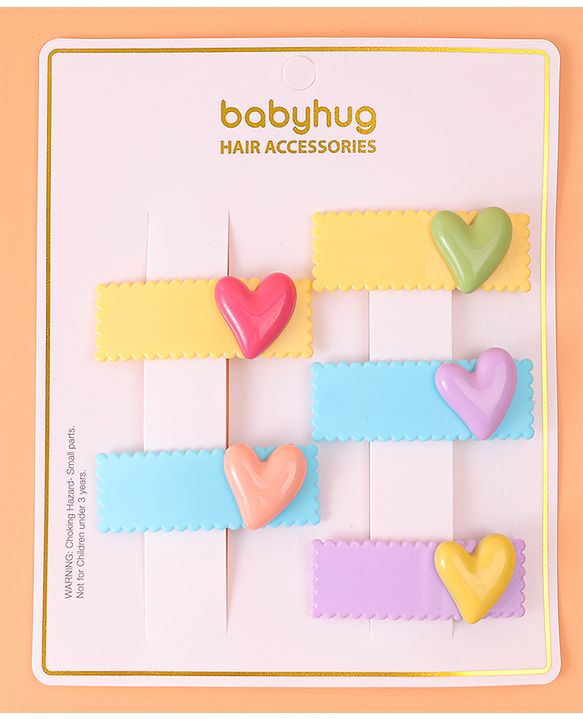 Babyhug Snap Clips Pack of 5 - Multicolor