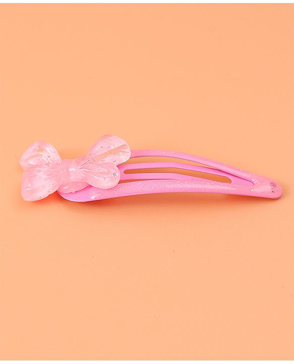 Babyhug Snap Clips with Bow Applique Pack of 10 - Multicolor