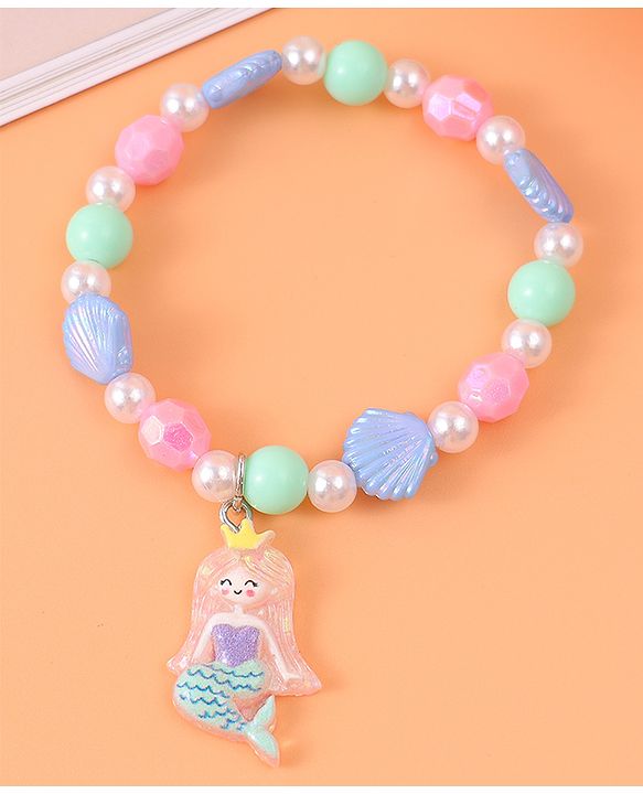 Babyhug Bracelets & Bangles with Mermaid Applique Free Size Pack of 3 - Multicolor