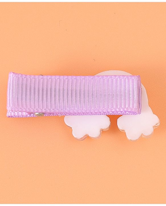 Babyhug Hair Pins & Clips Free Size Pack of 7 -  Pink Purple & Yellow