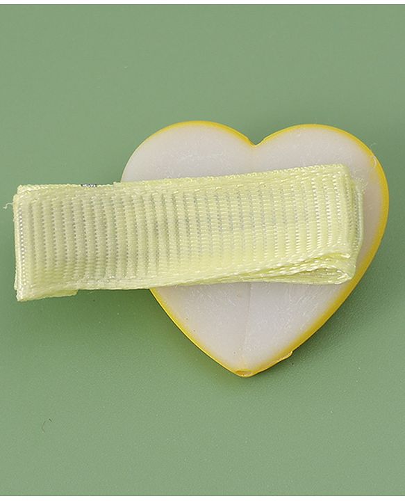 Babyhug Hair Pins And Clips with Bow Applique Pack of 8 - Yellow