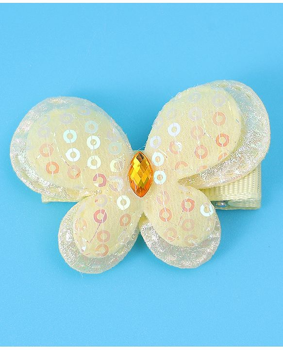 Babyhug Bow & Butterfly Clips Free Size Pack of 5 - Multicolor