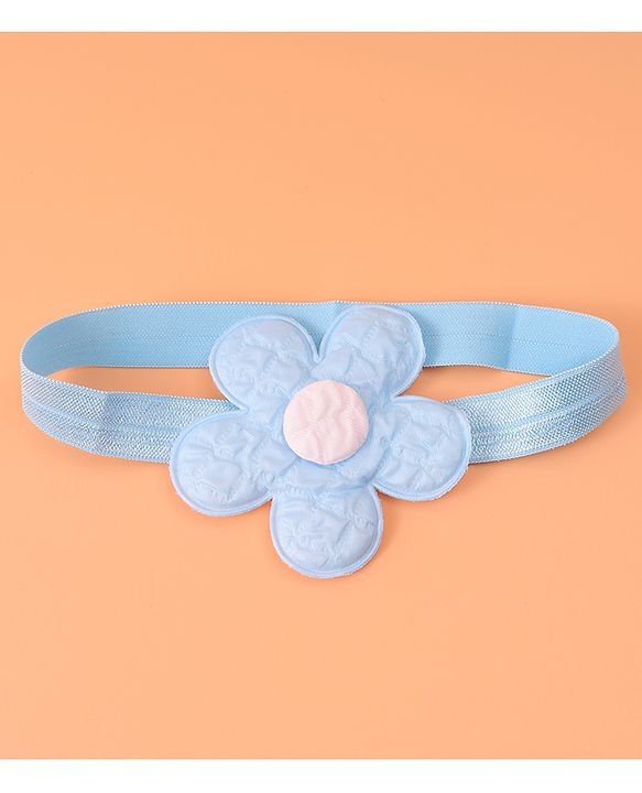 Babyhug Free Size Headbands With Floral Applique Pack of 2 - Purple
