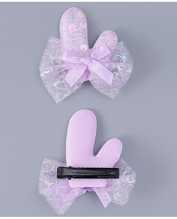 Babyhug Hair Clip And Sunglasses Combo Set Free Size - Purple