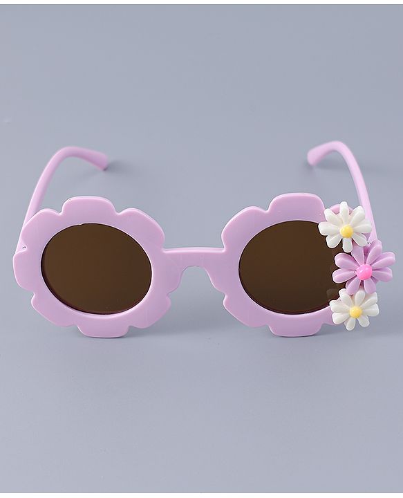 Babyhug Hair Clip And Sunglasses Combo Set Free Size - Purple