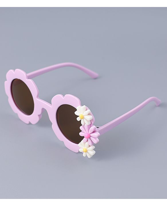 Babyhug Hair Clip And Sunglasses Combo Set Free Size - Purple