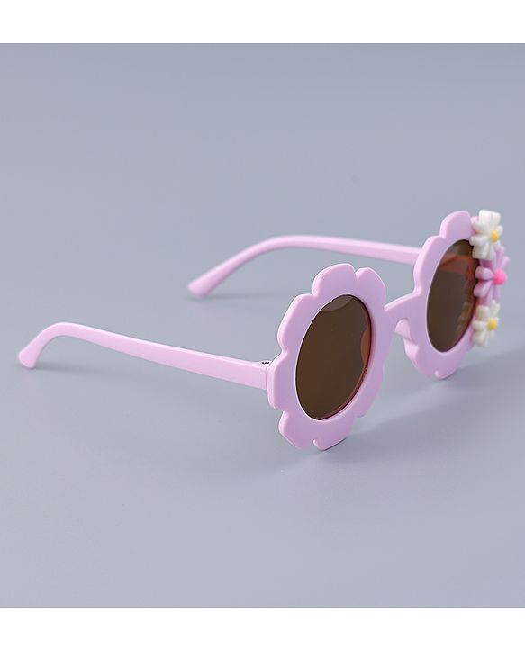 Babyhug Hair Clip And Sunglasses Combo Set Free Size - Purple