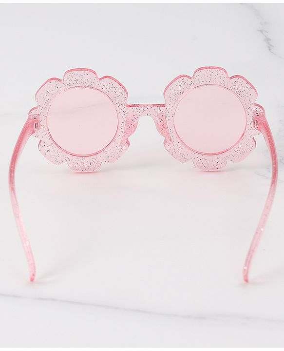 Babyhug Hairband & Sunglasses Combo Set with Floral Applique Free Size - Pink