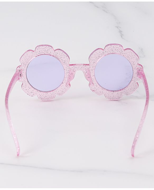 Babyhug Hairband & Sunglasses Combo Set with Floral Applique Free Size - Pink