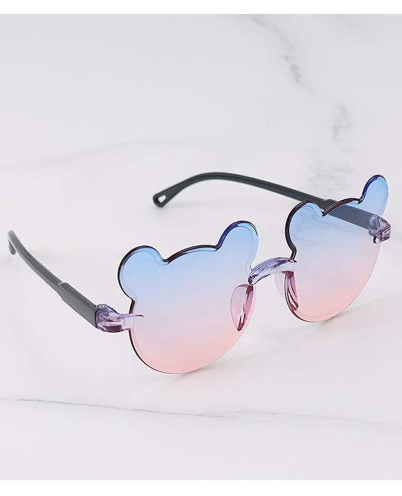 Babyhug Hair Accessories & Sunglasses Combo Set with Floral Applique Free Size - Blue
