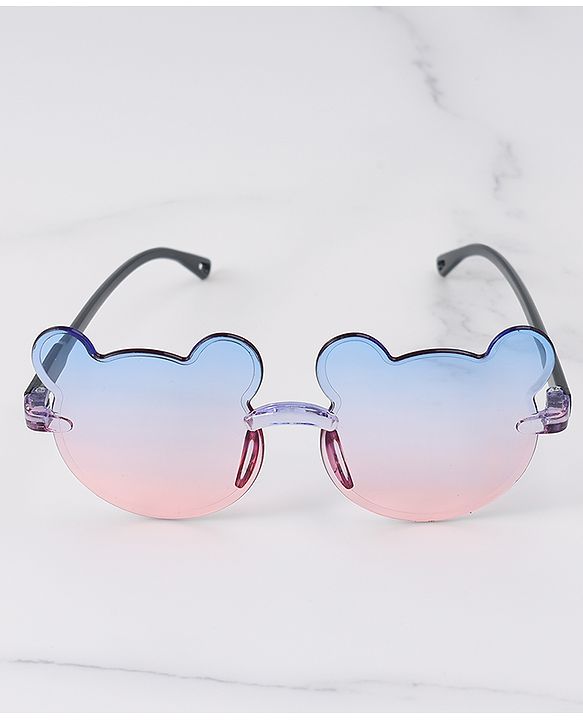 Babyhug Hair Accessories & Sunglasses Combo Set with Floral Applique Free Size - Blue