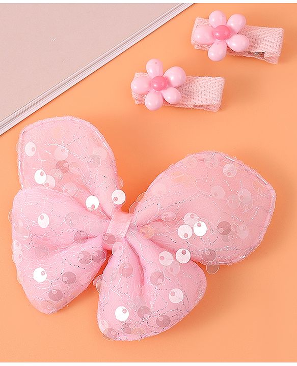 Babyhug Hair Accessories & Sunglasses Combo Set with Floral Applique Free Size - Blue