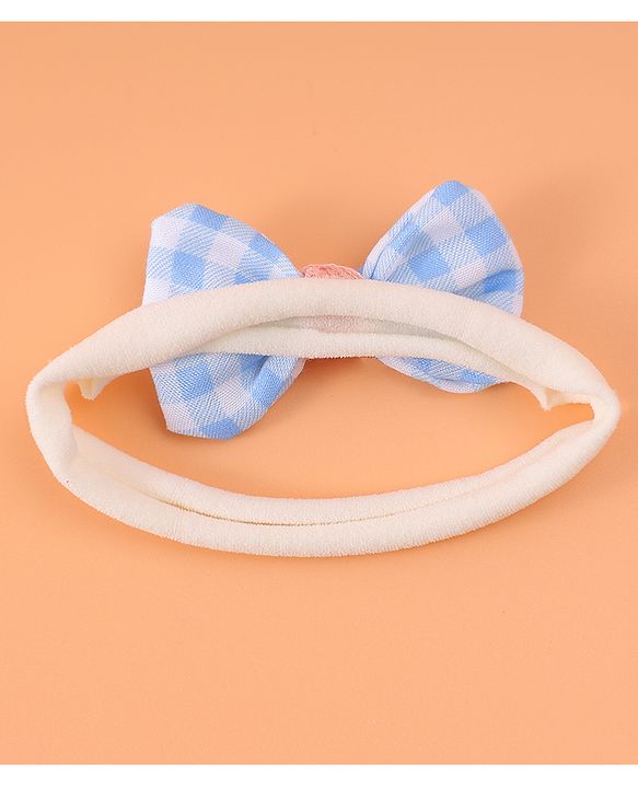 Babyhug Free Size Headbands With Bow & Floral Applique Pack Of 4 - Multicolour