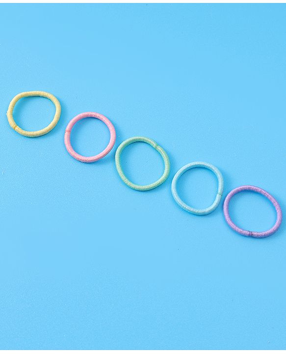 Babyhug Hair Rubber Bands Pack of 100 - Multicolor