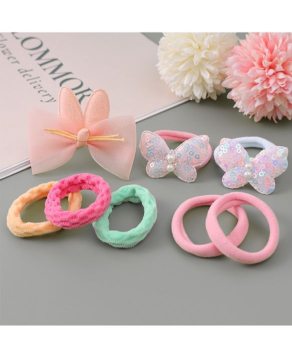 Babyhug Hair Rubber Bands Free Size - Multicolour