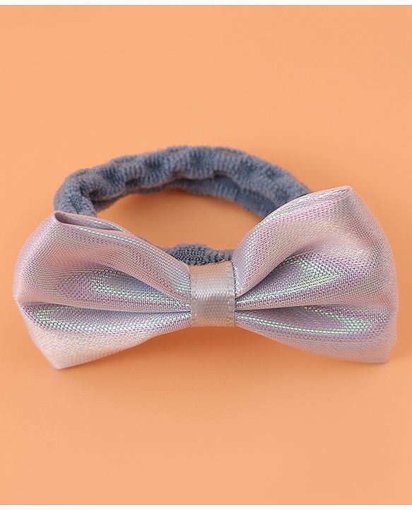 Pine Kids Hair Rubber Bands With Bow Applique Pack of 6 - Multicolour