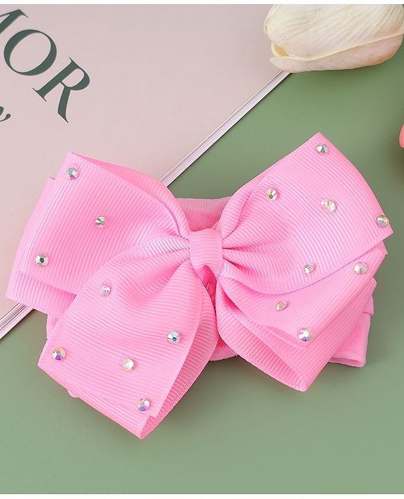 Babyhug Headband With Bow Applique  - Purple