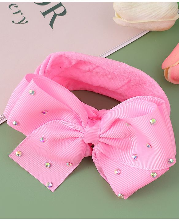 Babyhug Headband With Bow Applique  - Purple