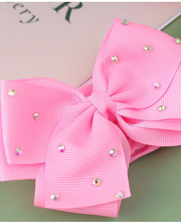 Babyhug Headband With Bow Applique  - Purple