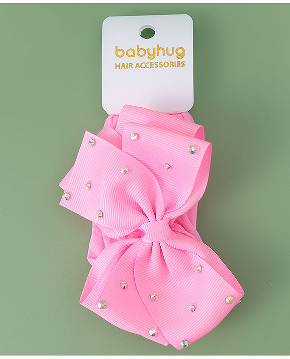 Babyhug Headband With Bow Applique  - Purple
