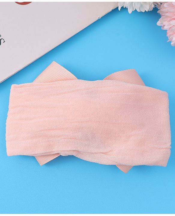Babyhug Headband With Bow Applique - Pink
