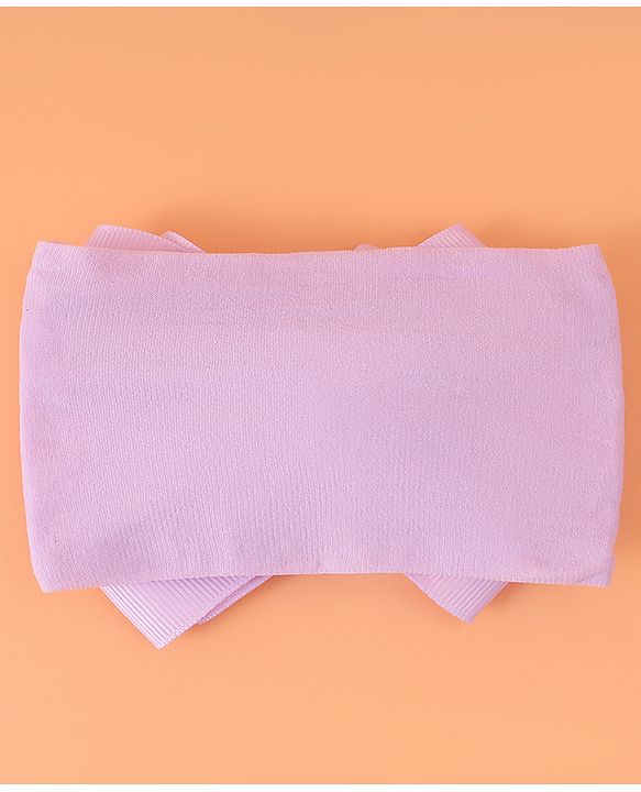 Babyhug Headband With Bow Applique - Purple
