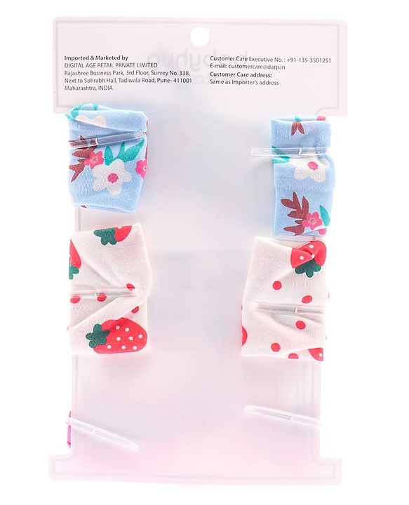 Babyhug Headbands With Bow Applique Pack of 3 - Multicolor