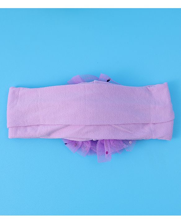 Babyhug Headbands with Bow Applique Free Size Pack of 3 - Dark Pink White & Purple