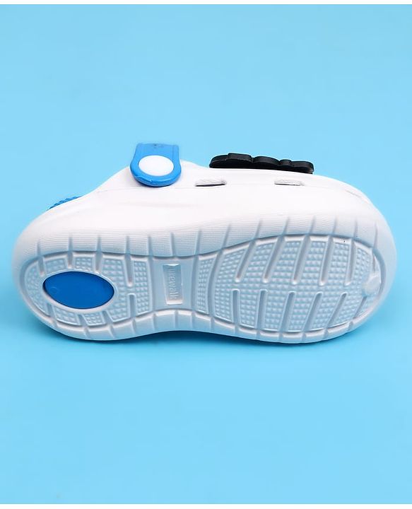 Cute Walk by Babyhug Clogs with Back Strap Closure & Bear Applique - Blue