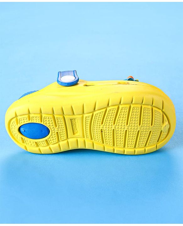 Cute Walk by Babyhug Clogs with Back Strap & UFO Applique - Yellow